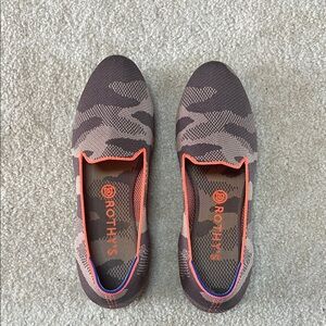 Rothy's Camouflage Flats - Brown and Orange
